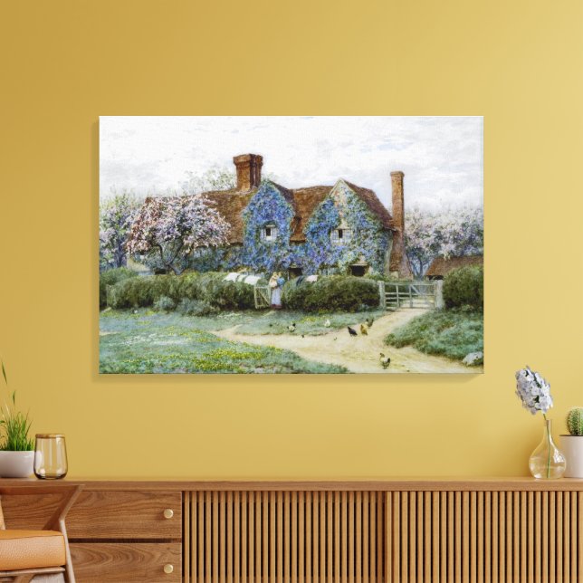 Toile Helen Allingham Buckinghamshire House à Penstreet (Insitu(Salon))