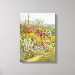 Toile Helen Allingham Vintage Une Frontière Herbacée