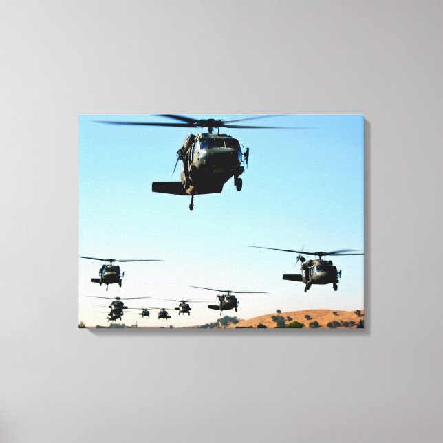 Toile Hélicoptère Blackhawk UH-60 (Recto)