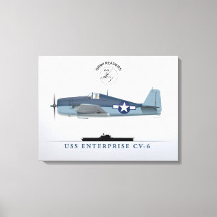 Toile Hellcat VF-10 USS Enterprise