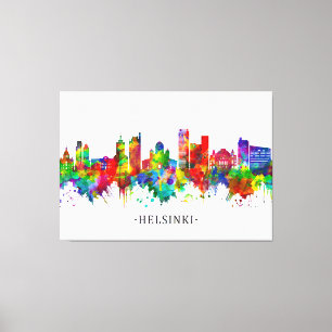 Toile Helsinki Finlande Skyline