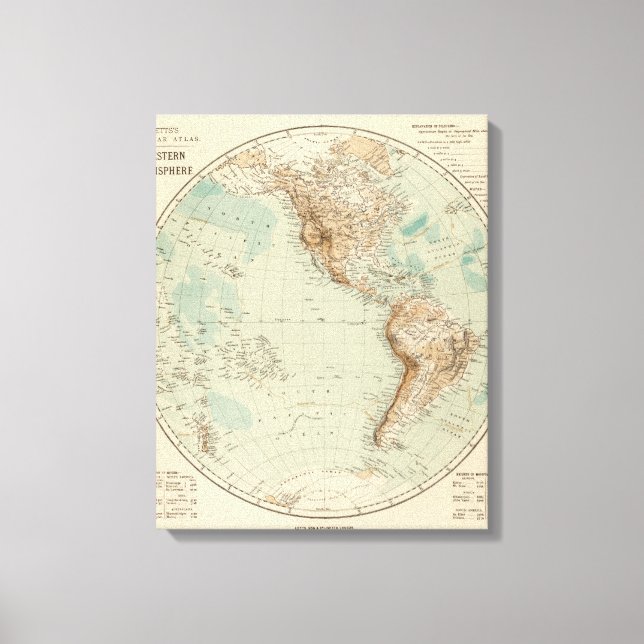 Toile Hémisphère occidental 7 (Recto)