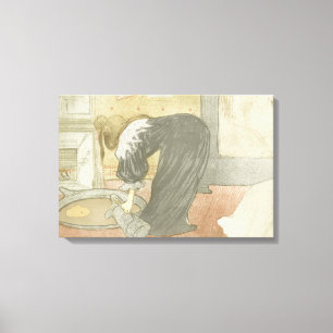 Toile Henri de Toulouse-Lautrec - Elles - Femme au bain