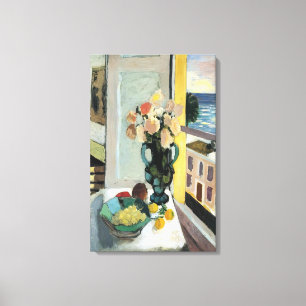 Toile Henri Matisse - FLEURS DEVANT UNE FENÊTRE 1922