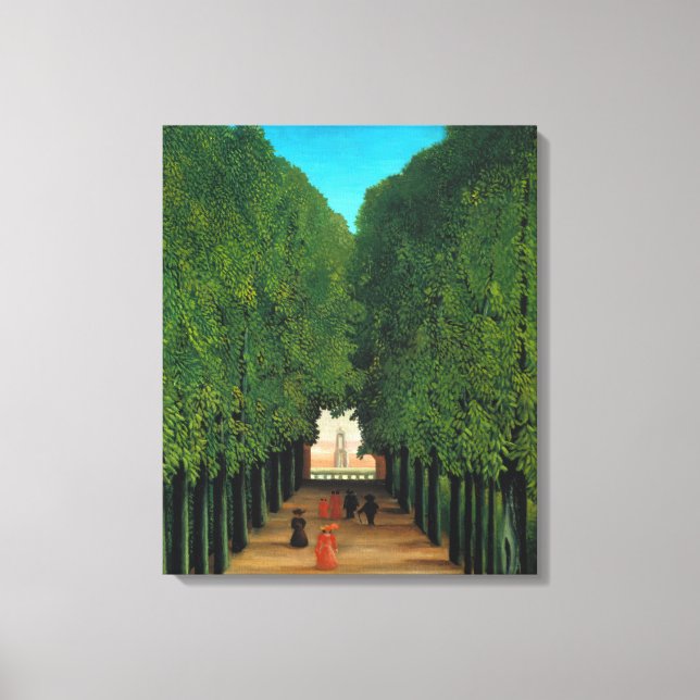 Toile Henri Rousseau, Avenue dans le Parc à Saint Cloud (Recto)