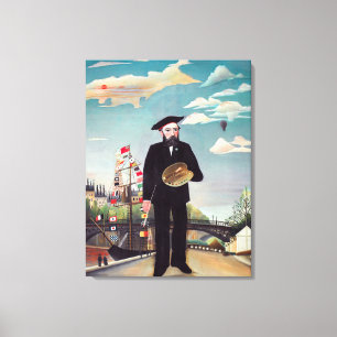 Toile Henri Rousseau - Mon portrait-Paysage