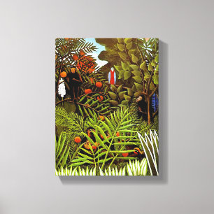 Toile Henri Rousseau - Paysage Exotique Art de la Jungle