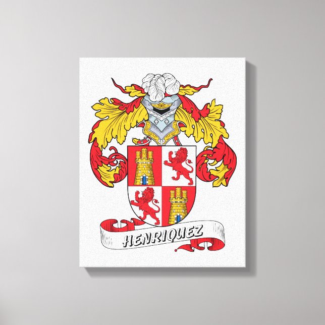 Toile Henriquez Family Crest (Recto)
