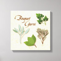 Herbe Bouquet Canvas Art