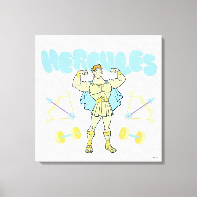 Toile Hercules Arrows and Dumbbells Flex Canvas Print (Recto)