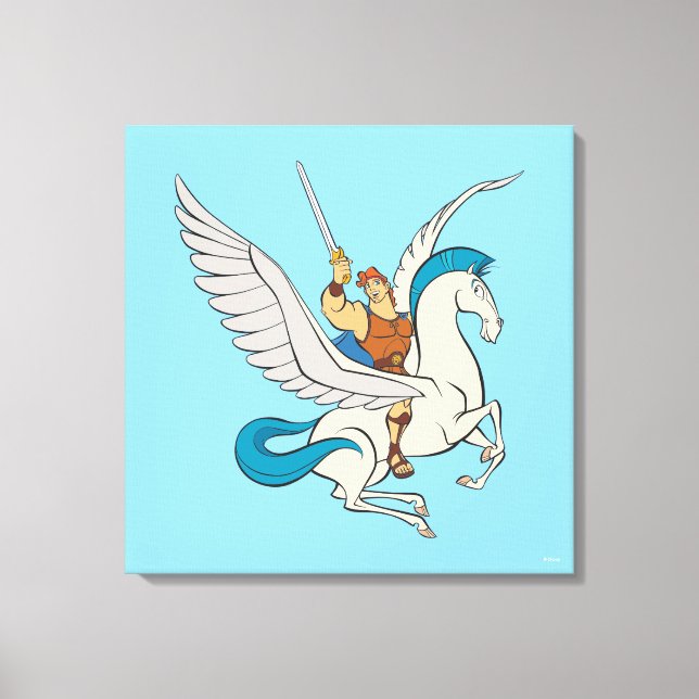 Toile Hercules Riding Pegasus Canvas Print (Recto)