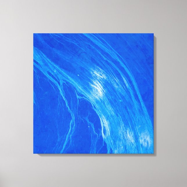 Toile Heure d'été des vagues bleues océaniques (Recto)