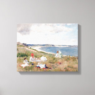 Toile Heures d'inactivité par William Merritt Chase