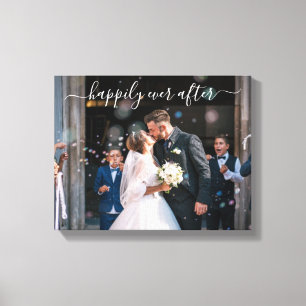 Toile Heureux À Tout Jamais Élégante Photo De Mariage