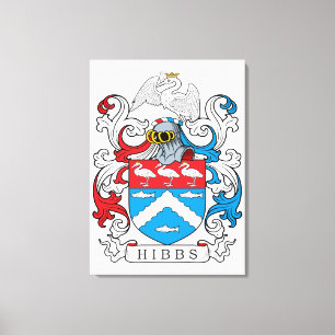 Toile Hibbs Family Crest