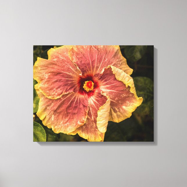 Toile Hibiscus hawaïen Lilac de Kauai Photo (Recto)