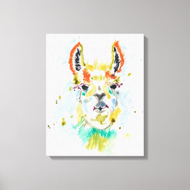 Toile Hifi Llama - portrait (Recto)