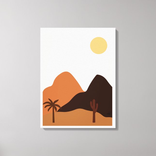 Toile Hill Mountain Plantes Trees (Recto)