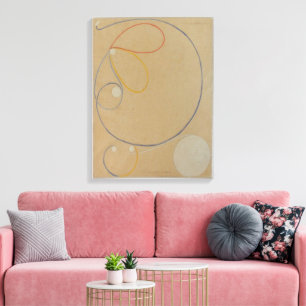 Toile Hilma Af Klint, Sept Pointes Étoile n°7, Art Abstr