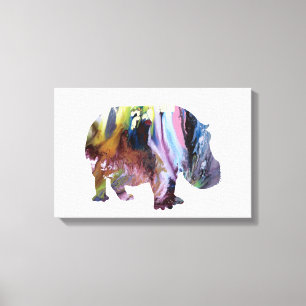 Toile Hippopotame
