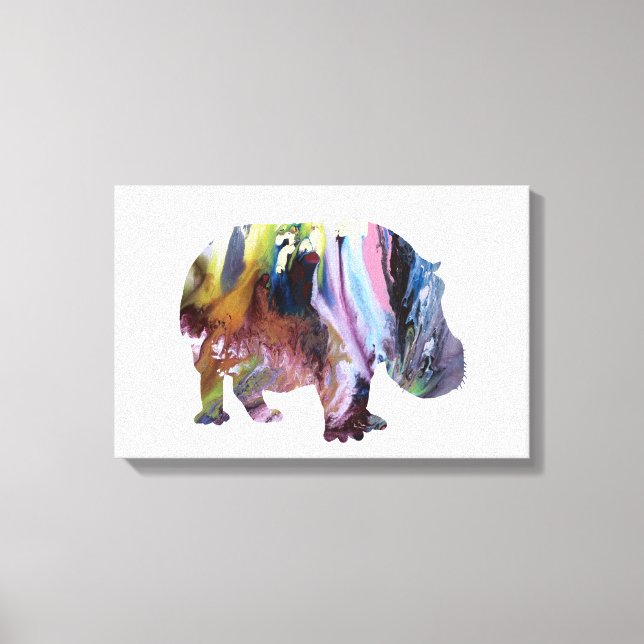 Toile Hippopotame (Recto)