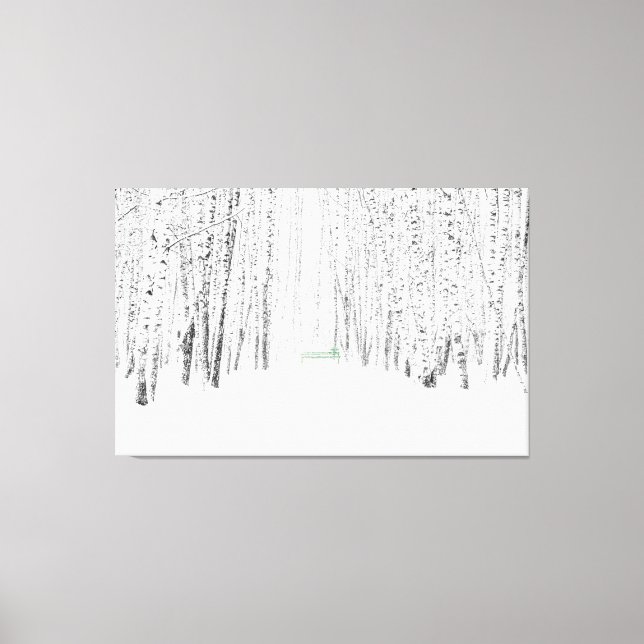 Toile Histoire de Noël blanche (Recto)