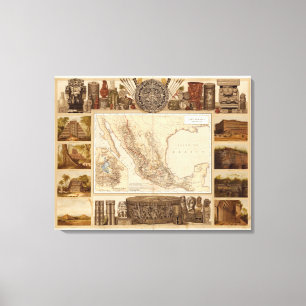 Toile Histoire et architecture du Mexique