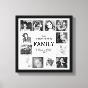 Toile Histoires de famille avec personnalisation