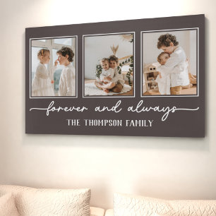 Toile Histoires de famille Collage photo Customisé Brown