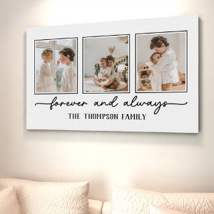 Toile Histoires de famille White Custom Photo Collage Wa