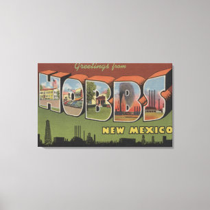 Toile Hobbs, Nouveau-Mexique - Grandes Lettres Scènes 2