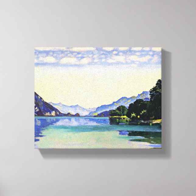 Toile Hodler - Lac Thun de Lessig, art raffiné (Recto)