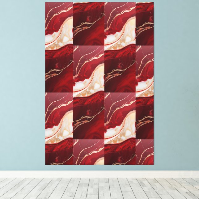 Toile Holiday Swirl Wonder Retro Christmas Canvas Bloom (Insitu (Plancher de Bois))