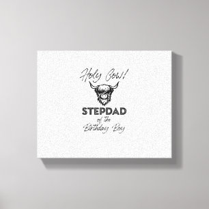 Toile Holly Cow Stepdad Du Boy Birthday Highland Cow