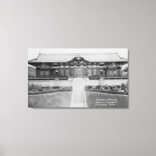 Toile Hollywood, manoir japonais de CA dans les jardins