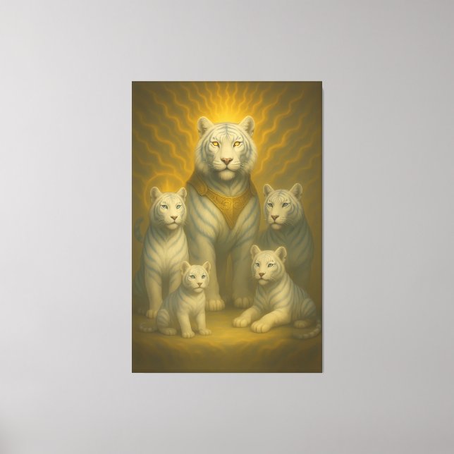 Toile Holy White Tiger Emperor – Ascended Royal Family (Recto)