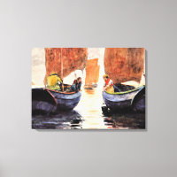 Homer - Afterglow, peinture à l'aquarelle fine art