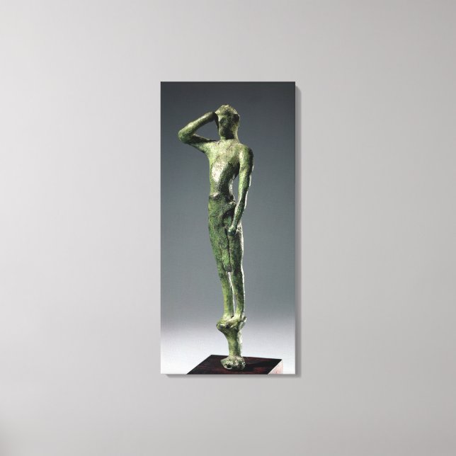 Toile Homme à la prière, sculpture grecque archaïque de  (Recto)