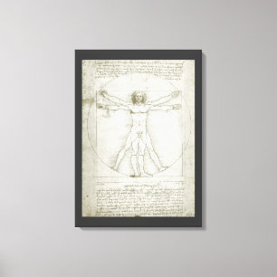 Toile Homme de Vitruvian par Leonardo da Vinci