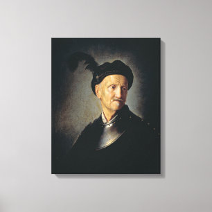 Toile Homme en armure - Rembrandt - c1632