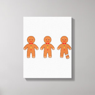 Toile Homme en pain d'épices de Noël