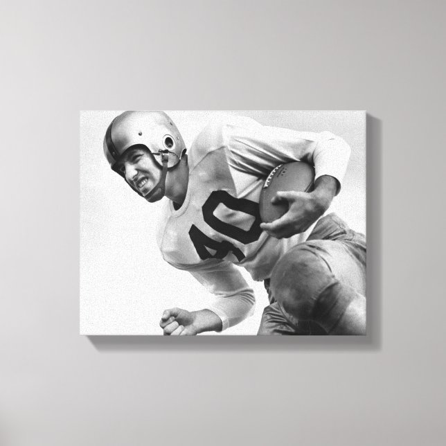 Toile Homme Jouant Au Football (Recto)