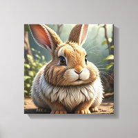 Hop to Happiness : Drôle lapin assis joli
