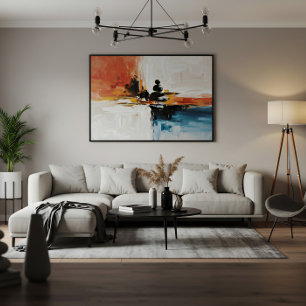 Toile Horizon chromatique : Symphonie des contrastes