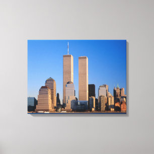 Toile Horizon de Manhattan et fleuve Hudson, New York,