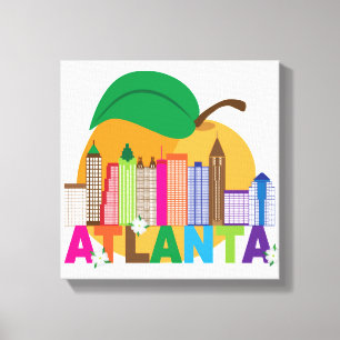 Toile Horizon de pêche d'Atlanta, la Géorgie