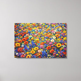 Toile Horizon Radieux : L'Ascension Infinie de Fleurs Sa