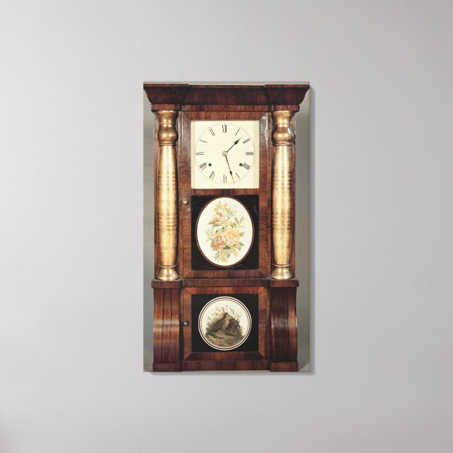 Toile Horloge à colonnes, vers 1855 (Recto)
