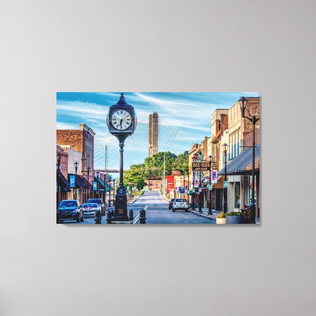 Toile Horloge Dans Le Centre-Ville De Cape Girardeau (Recto)