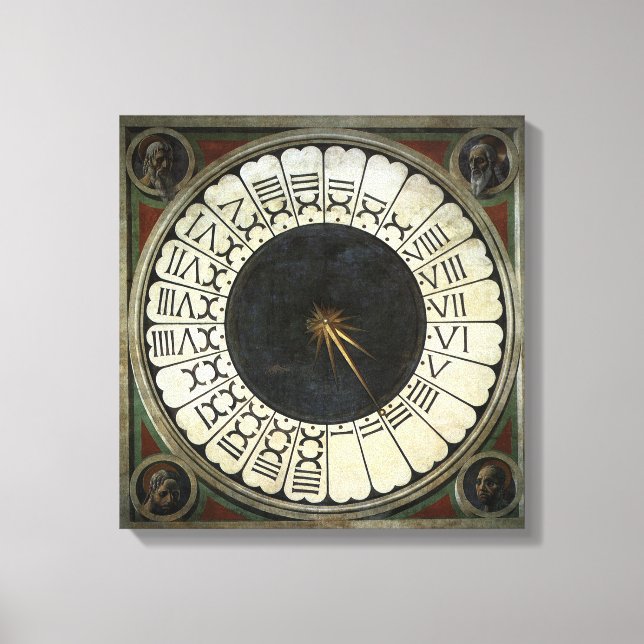 Toile Horloge dans le Duomo par Paolo Uccello (Recto)